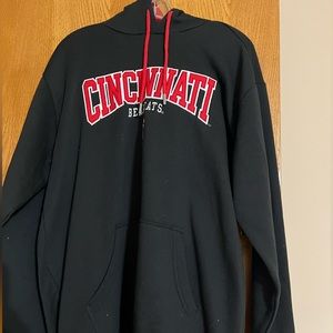Men’s Champion Black University of Cincinnati Hoodie, new with tags